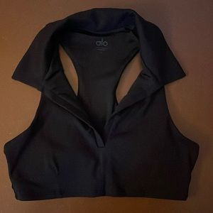 Alo Charmed Polo Crop Top